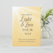 Invitation Radiant Sunshine Blessings – Sending Light & Love  (Debout devant)