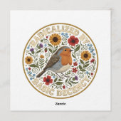 Invitation Radicalized by Basic Decency Bird Design – Vintage (Dos)