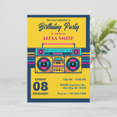 Invitation Radio musique rétro  (Debout devant)