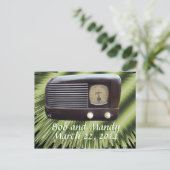 Invitation Radio Vintage-personnaliser (Debout devant)