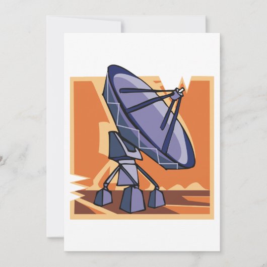 Invitation Radiotélescope spatial (Devant)