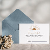 Invitation Raffin de couche rustique baby shower Sun