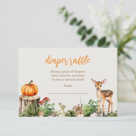 Invitation Raffle citrouille (Debout devant)