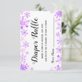 Invitation Raffle de couches - Bébé Il fait froid dehors (Debout devant)