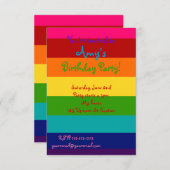 Invitation Rainbow (Devant / Derrière)