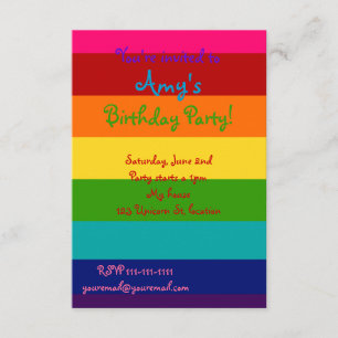 Invitation Rainbow
