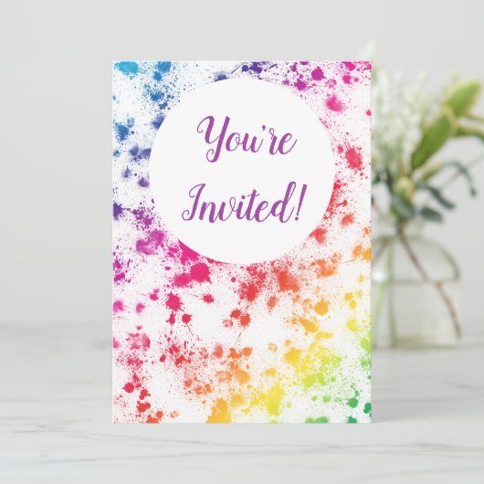 Invitation Rainbow (Debout devant)
