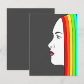 Invitation Rainbow (Devant / Derrière)
