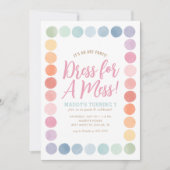 Invitation Rainbow Art Painting Anniversaire (Devant)