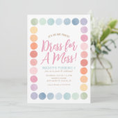 Invitation Rainbow Art Painting Anniversaire (Debout devant)