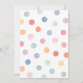 Invitation Rainbow Art Painting Anniversaire (Dos)