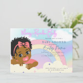 Invitation Rainbow Baby (Debout devant)