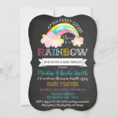 Invitation Rainbow Baby après le Baby shower de tempête (Devant)