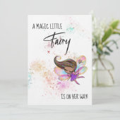 Invitation *~* Rainbow Baby Fairy Parties scintillant Douche  (Debout devant)