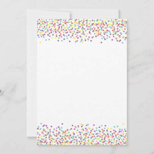 Invitation Rainbow Baby Sprinkle (Dos)