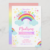 Invitation Rainbow Birthday Invitation, Rainbow of Fun (Devant / Derrière)