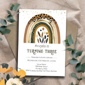 Invitation Rainbow Boho 2e anniversaire