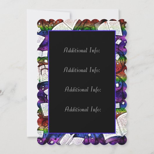 Invitation Rainbow Book Launch Party (Dos)