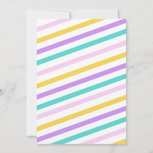 Invitation Rainbow Bounce House - Jump First Birday Party (Dos)