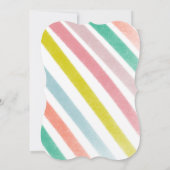 Invitation Rainbow Bright Ballots fête anniversaire gris (Dos)