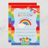 Rainbow Candy Birthday Party ajouter l'invitation 