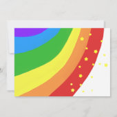 Invitation Rainbow Cloud Kawai fête d'anniversaire (Dos)