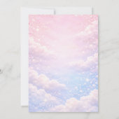 Invitation Rainbow Cloud Nine Sky Glitter Gender Reveal  (Dos)