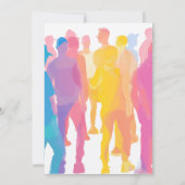 Invitation Rainbow Coloured Letored Party (Dos)