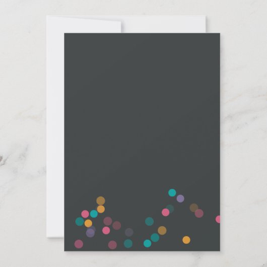 Invitation Rainbow Confetti (Dos)