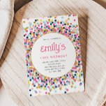 Invitation Rainbow Confetti Gold Parties scintillant Jeu Anni<br><div class="desc">Cette amusante parties scintillant de confetti invitation de fête d'anniversaire comporte fausse parties scintillant brillante or et votre texte personnalisé. Des options supplémentaires pour le texte et la mise en page sont disponibles si vous choisissez de customiser plus loin.</div>