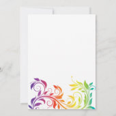 Invitation Rainbow couleurs défiler lesbiennes fiançailles (Dos)