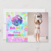 Invitation Rainbow Dance Anniversaire Photo (Devant)