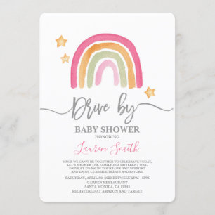 Invitation Rainbow Drive par Baby shower