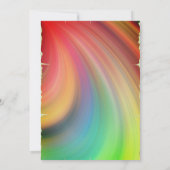 Invitation Rainbow Farm Animaux Toddler Personnaliser (Dos)