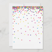 Invitation Rainbow fête d'anniversaire de 7 ans, 7e anniversa (Dos)