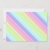 Invitation Rainbow Floral Unicorn Photo Anniversaire (Dos)