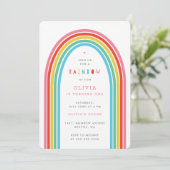 Invitation Rainbow Fun Fun Fête d'anniversaire de l'enfant Br (Debout devant)