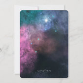 Invitation Rainbow Galaxy Anniversaire (Dos)