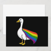 Invitation Rainbow Goose LGBTQ Pride gay transgenre LGBTQ+ (Devant / Derrière)