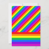 Invitation Rainbow Heart Love is Love Mariage (Dos)