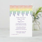 Invitation Rainbow Hearts (Debout devant)