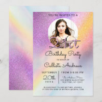 Rainbow Holographic Parties scintillant Ombre phot