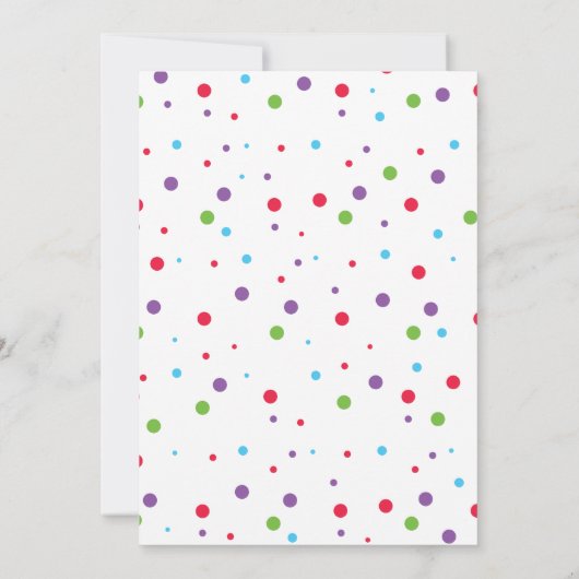 Invitation Rainbow Ice Pops Deux Cool 2e anniversaire Invitat (Dos)