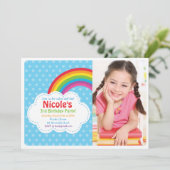 Invitation Rainbow / Invitation Rainbow Birthday (Debout devant)