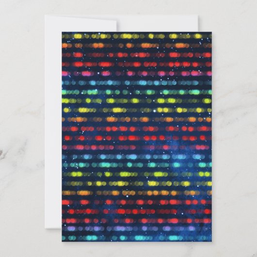 Invitation Rainbow Karate fête d'anniversaire (Dos)