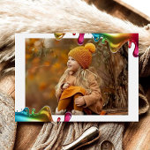 Invitation Rainbow Kids 3ème Slime fête d'anniversaire