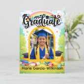 Invitation Rainbow Kindergarten Graduation (Debout devant)