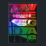 Invitation Rainbow Las Vegas Sin City Party Événement Invitat<br><div class="desc">Rainbow Las Vegas Sin City Party Event Invitation. Personnaliser pour tout événement.</div>