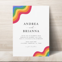 Rainbow LGBTQ Gay QR Code Pride tout en un Mariage