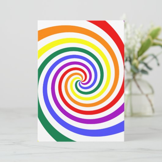Invitation Rainbow Lollipop (Debout devant)